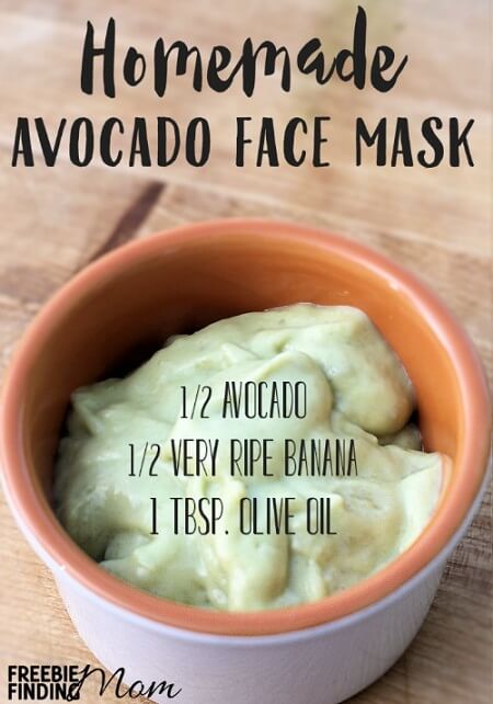 Avocado Face Mask Homemade Recipe - 10 Homemade Natural Masks for Acne - DIY