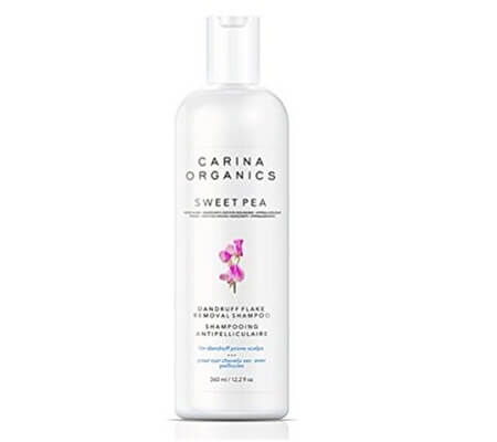 Carina Organics Sweet Pea Dandruff Flake Removal Shampoo - 10 Best Anti-Dandruff Treatment Shampoo