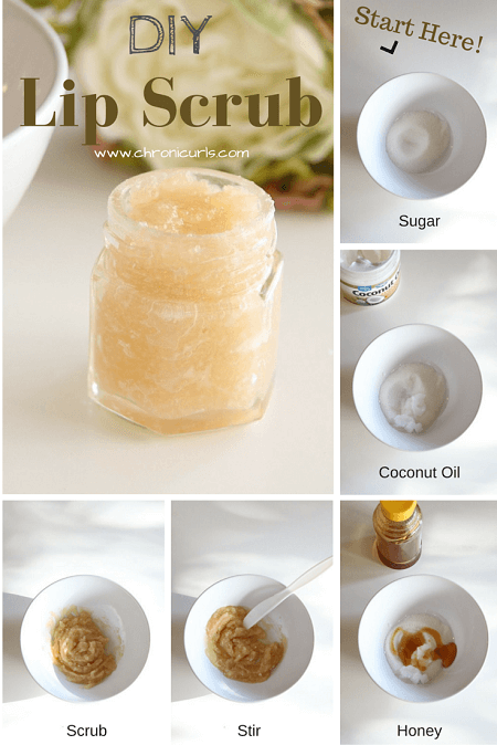 Coconut Honey Lip Scrubs - 10 Homemade Natural Lip Balms & Scrubs - DIY