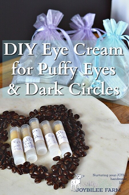 DIY Eye Cream for Puffy eyes and Dark circles - 10 Natural Homemade Eye Creams - DIY