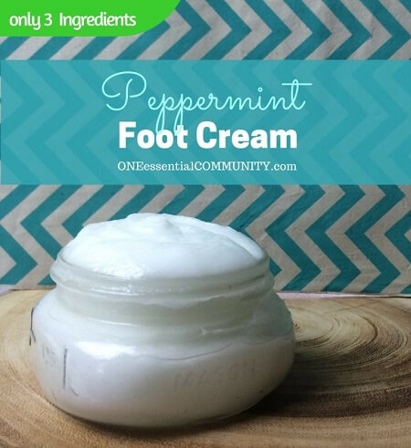 DIY Peppermint Foot Cream with Essential Oil - 10 Homemade Natural Hand & Foot Creams - DIY