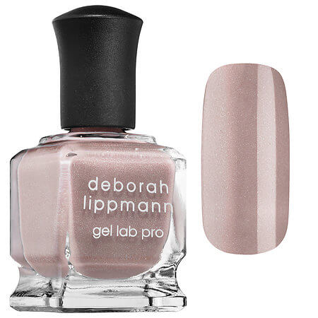 Deborah Lippmann Gel Lab Pro Nail Polish Dirty Little Secret Sheer Coverage Holographic Greige Shimmer - 10 Cool Nail Polish Nude Shades For Working Women