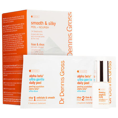 Dr. Dennis Gross Skincare Smooth Silky Peel Nourish Ultra Gentle 14 Day Challenge - 10 Facial Peels For Clean & Glowing Skin