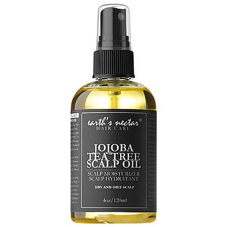 Earth’s Nectar Jojoba Tea Tree Scalp Oil - 10 Best Oils To Treat Dry Damaged Hair