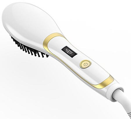 Hair Straightener Brush Magictec Ceramic Heating Straightening Irons Brush - 5 Best Electric Hair Straighteners and Irons