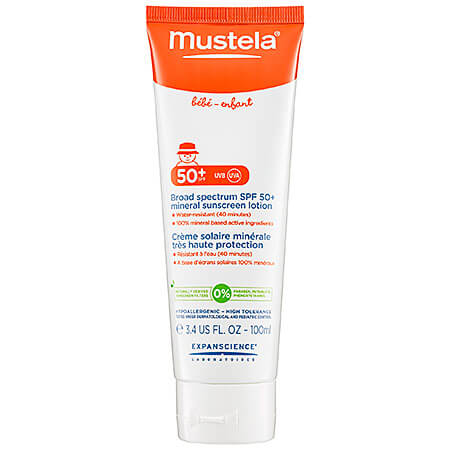 Mustela Broad Spectrum SPF 50 Mineral Sunscreen Lotion - 10 Best Sunscreens For Body - Buy Online