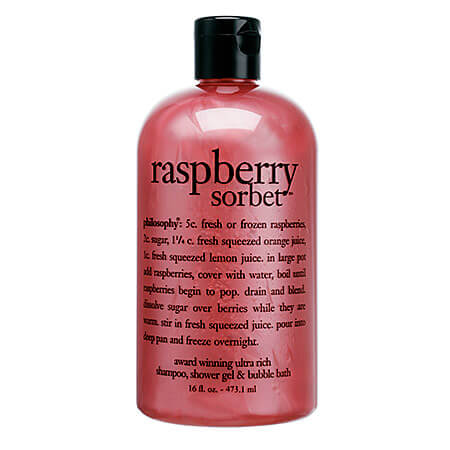 Philosophy Raspberry Sorbet - 10 Best Body Washes, Bath Soaks and Bubble Baths
