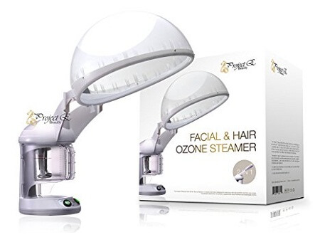 Project E Beauty Portable Personal Mini 2 1 Facial Hair Steamer with O3 Ozone Steamer - 5 Best Hair Steamer to Buy Online
