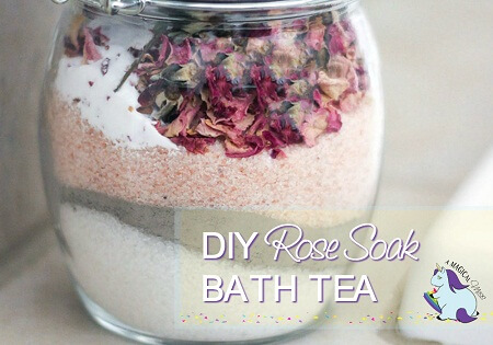 Rose Petal Bath Soak – DIY Tub Tea Bags - 10 Homemade Natural Bath Soaks/Salts- DIY