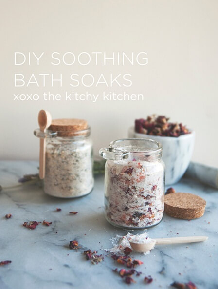 Rosy Coconut Sea Salt Bath Salt. - 10 Homemade Natural Bath Soaks/Salts- DIY