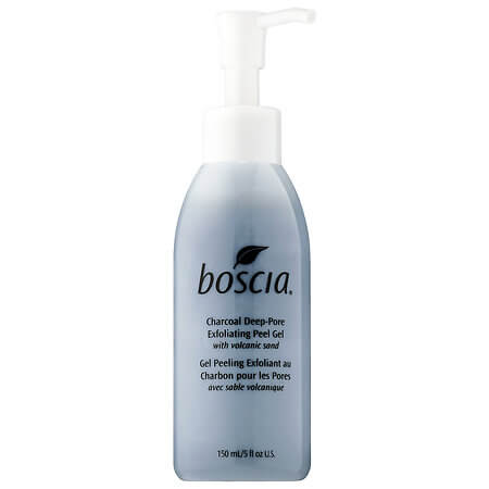 boscia Charcoal Deep Pore Exfoliating Peel Gel with volcanic sand - 10 Facial Peels For Clean & Glowing Skin