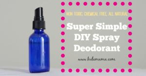 DIY super simple Deodorant Spray 300x157 - 10 Best DIY Homemade Body Mists