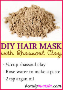 diy rhassoul clay hair mask 211x300 - 10 Best DIY Homemade Hair Mask